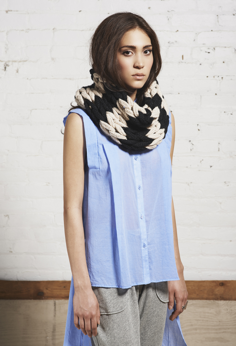 Large Knit Cowl *photo by DeNada Design